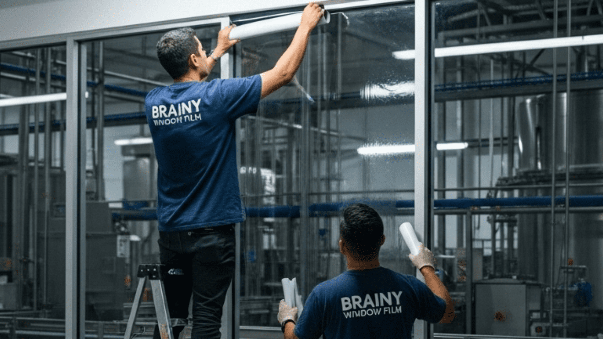 Comparativa visual de película antiestallante polarizada vs transparente