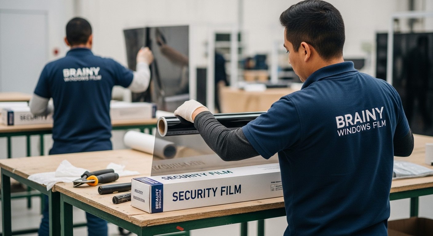 Película de Seguridad para Vidrios: Protección Antirrobo y Contra Accidentes en México 1 Instalación de película de seguridad en vidrio residencial México