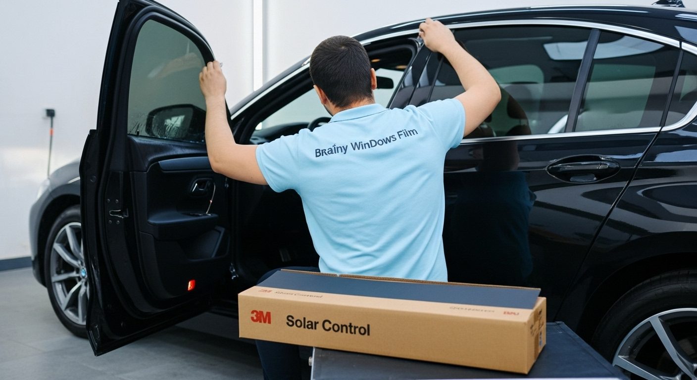 Tipos de polarizado para ventanas 3 Película de seguridad 3M para ventanas que ofrece protección antiestallante.