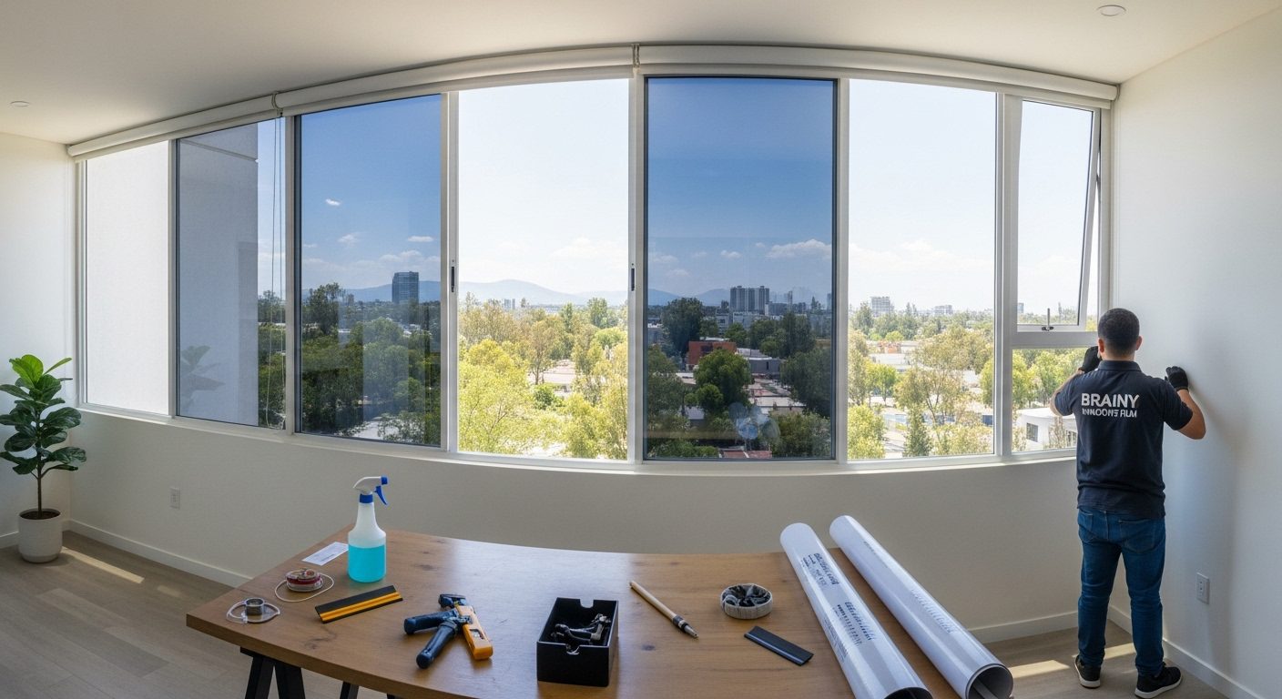 Pelicula aislante de frío para ventanas para climas templados y fríos