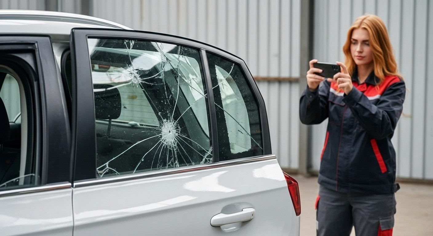 Primer plano de una ventana con polarizado 3M Crystalline