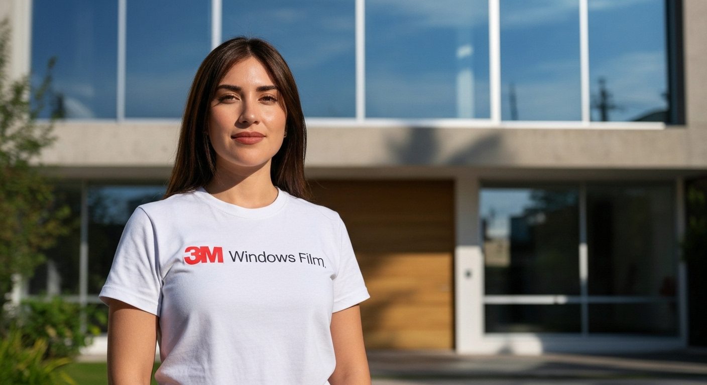 Edificio residencial con película reflectiva tipo espejo 3M instalada en ventanales para máximo rechazo de calor.