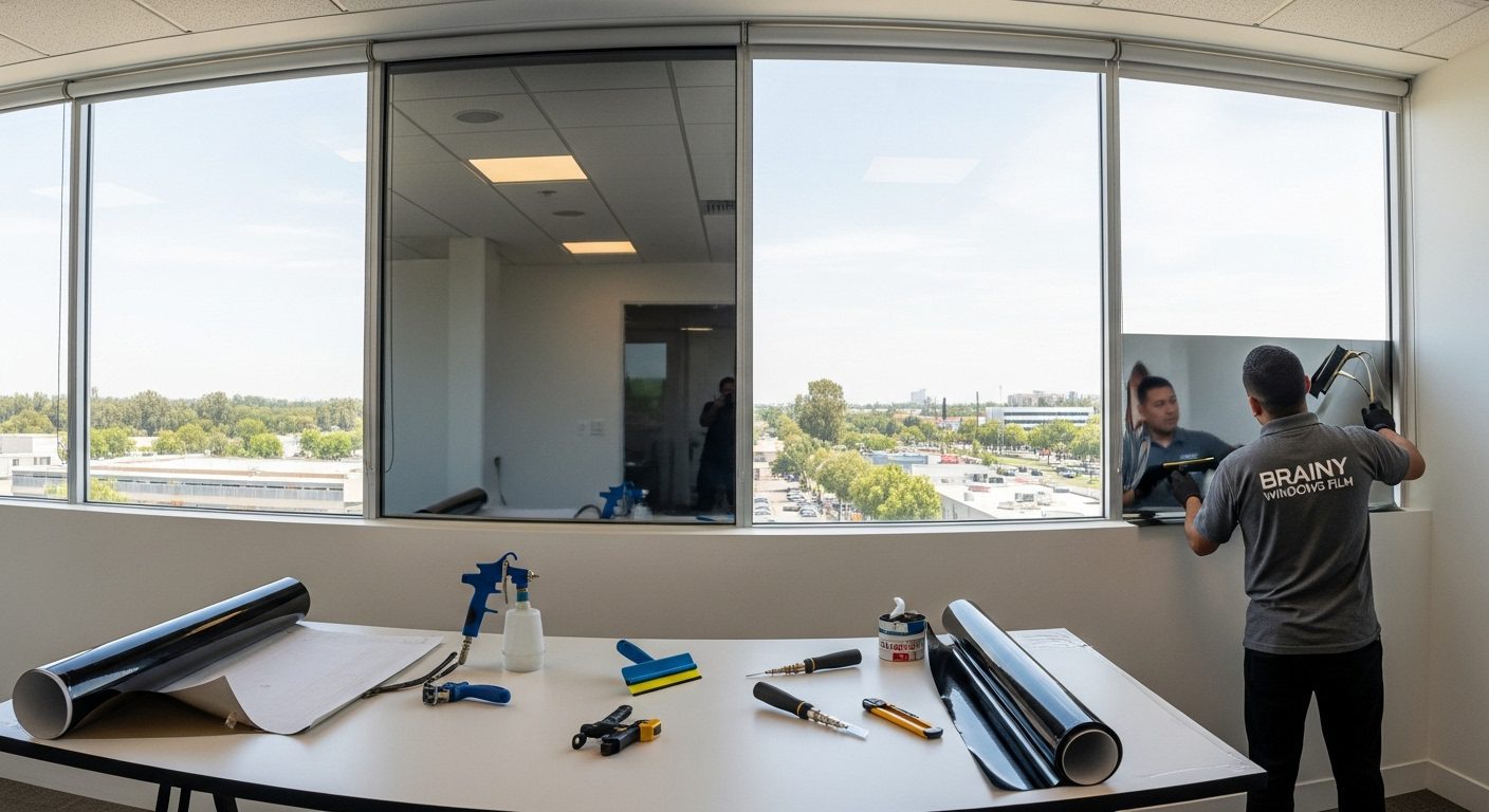 Línea de producción en México protegida con película de seguridad industrial