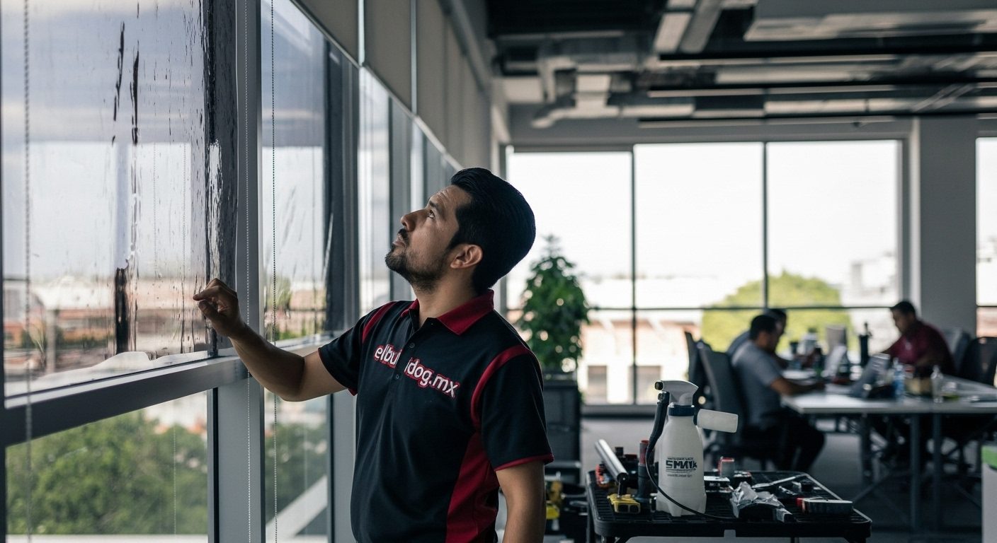 Prueba de resistencia de película de seguridad anti impacto en vidrio