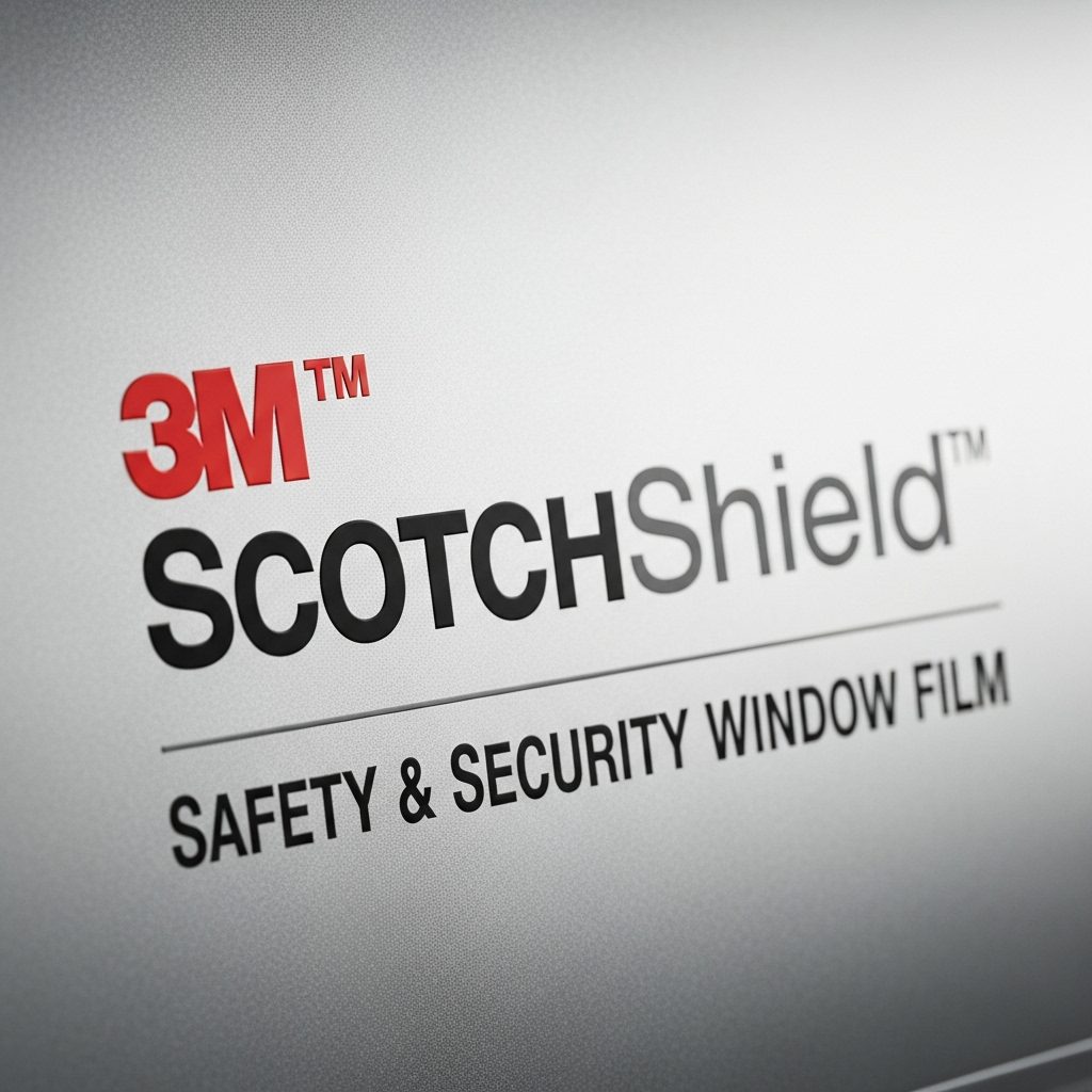 Equipo de instalación aplicando película de seguridad en ventanal de aeropuerto.