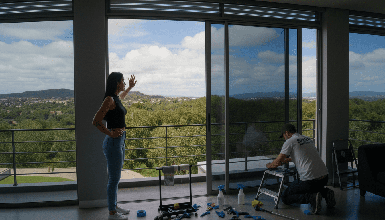 Película de seguridad aplicada en ventanas de condominio vertical