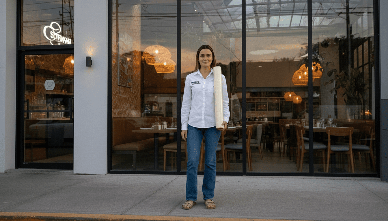 Vidrio de terminal de autobús resistiendo impacto gracias a película de seguridad antiasalto 3M.