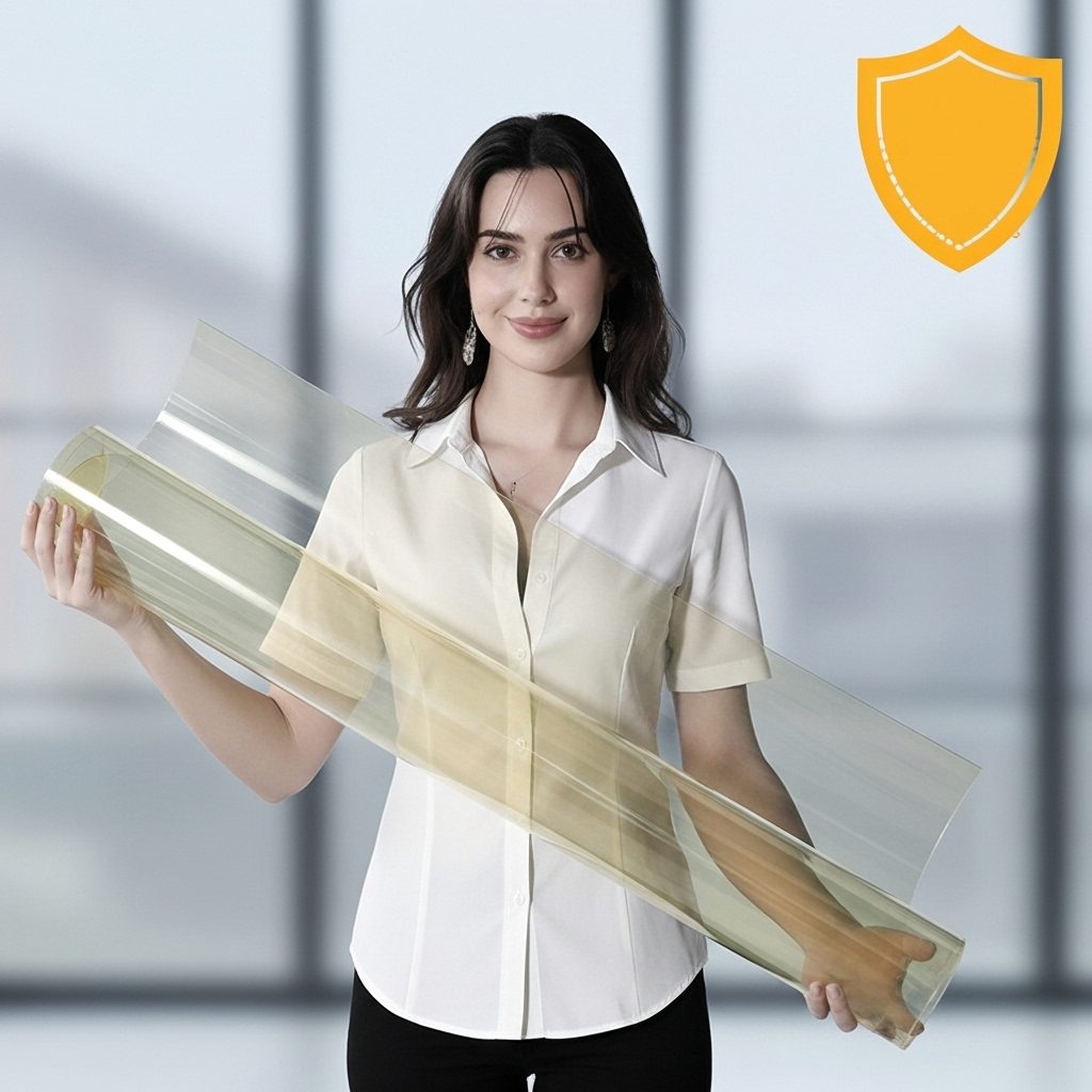 Película de Seguridad Antiastillante para Vidrios y Ventanas 2 Rollo Película de Seguridad Antiastillante