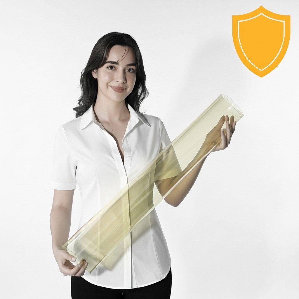 Película de Seguridad Herralum Transparente Inastillable 4Mil 2 pelicula de seguridad herralum