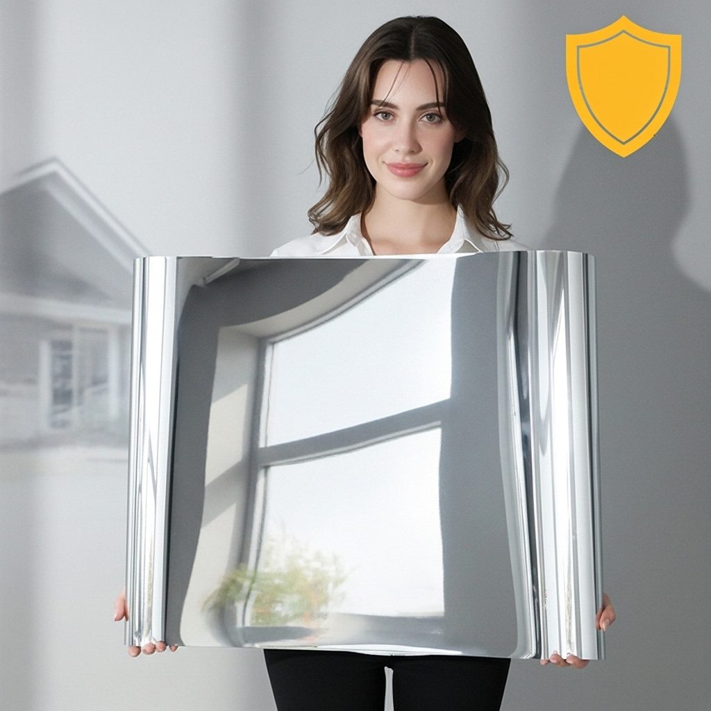 Película de Seguridad Tipo Espejo: Privacidad y Protección 2 pelicula de seguridad tipo espejo